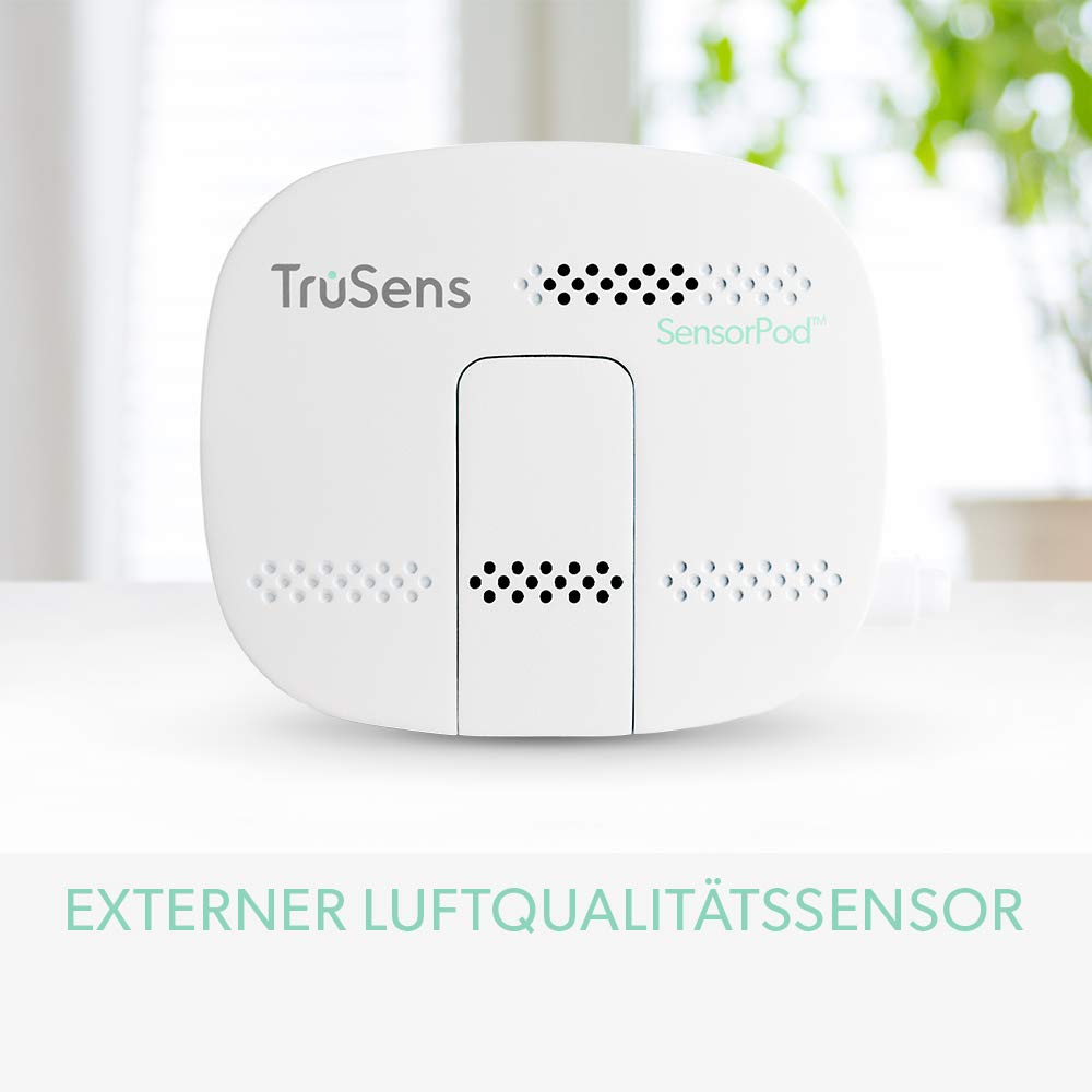 Leitz TruSens Z-2000 Luftreiniger mit SensorPod & UVC-Lampe, gegen Viren, Pollen, Staub, Rauch & Gerüche, für Räume bis 35 m² – 2415113EU