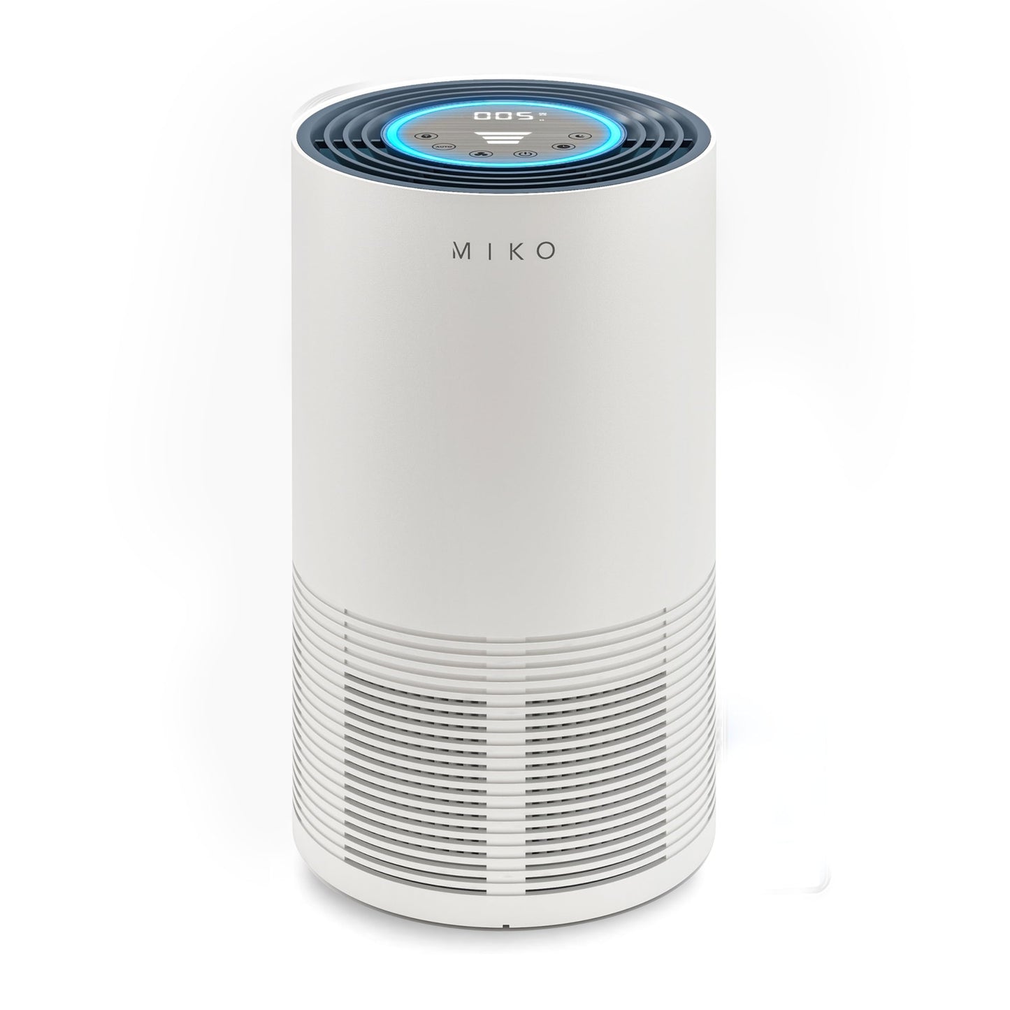 Miko Luftreiniger für Zuhause, H13 HEPA mit PM2.5 Sensor, Auto-Modus, 4 Stufen, 135 m² Abdeckung – entfernt 99,97% Pollen, Staub, Rauch