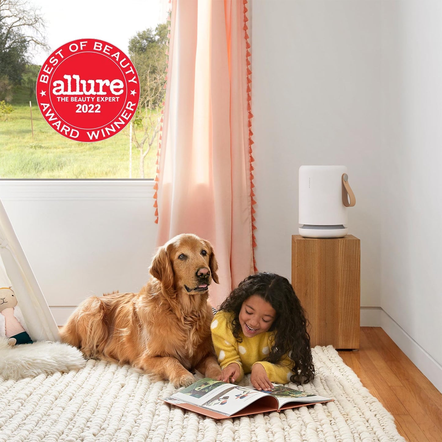 Molekule Air Mini+ Luftreiniger mit Partikelsensor & PECO-Technologie, gegen Rauch, Allergene, Viren, Bakterien & Schimmel – für 23 m²