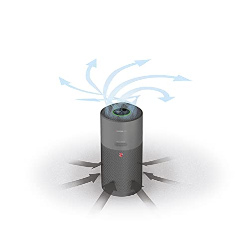 Hoover H-PURIFIER 500 Luftreiniger mit HEPA-13, CO-Warnsystem, Diffusor, App & LED-Display, für Räume bis 110 m² [HHP55CA]