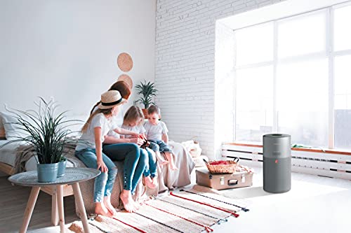 Hoover H-PURIFIER 500 Luftreiniger mit HEPA-13, CO-Warnsystem, Diffusor, App & LED-Display, für Räume bis 110 m² [HHP55CA]