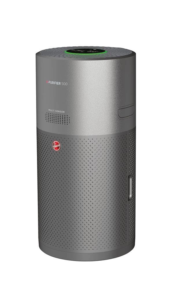 Hoover H-PURIFIER 500 Luftreiniger mit HEPA-13, CO-Warnsystem, Diffusor, App & LED-Display, für Räume bis 110 m² [HHP55CA]