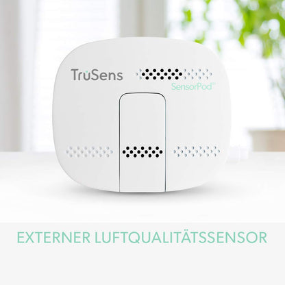 Leitz TruSens Z-2000 Luftreiniger mit SensorPod & UVC-Lampe, gegen Viren, Pollen, Staub, Rauch & Gerüche, für Räume bis 35 m² – 2415113EU