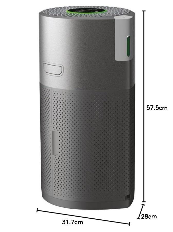 Hoover H-PURIFIER 500 Luftreiniger mit HEPA-13, CO-Warnsystem, Diffusor, App & LED-Display, für Räume bis 110 m² [HHP55CA]