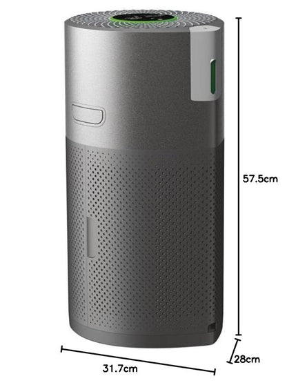 Hoover H-PURIFIER 500 Luftreiniger mit HEPA-13, CO-Warnsystem, Diffusor, App & LED-Display, für Räume bis 110 m² [HHP55CA]
