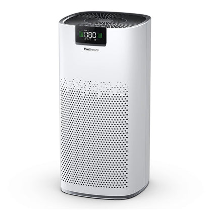 Pro Breeze Luftreiniger HEPA 13 mit UV-C, Ionisierer & Aktivkohlefilter, CADR 460 m³/h, Luftqualitätsmesser, bis 140 m², 99,95% Filterleistung