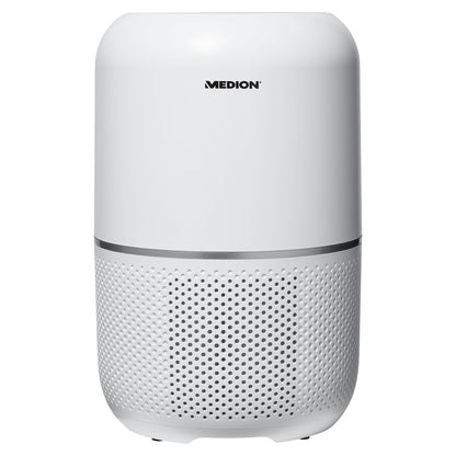 MEDION Luftreiniger mit H13 HEPA-Filter, gegen Pollen, Staub & Tierhaare, bis 34 m², Timer, Schlafmodus, Luftsensor, 35W – MD 19778