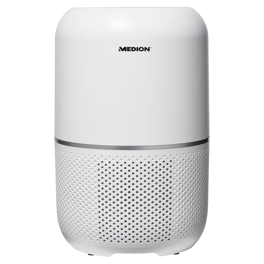 MEDION Luftreiniger mit H13 HEPA-Filter, gegen Pollen, Staub & Tierhaare, bis 34 m², Timer, Schlafmodus, Luftsensor, 35W – MD 19778