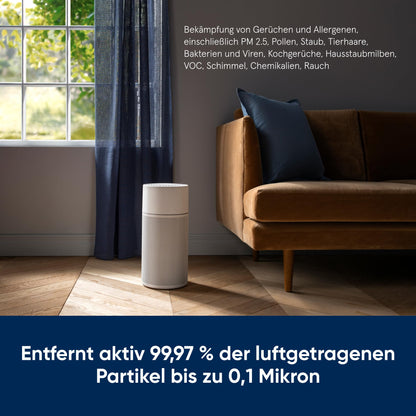 Blueair Luftreiniger Blue Pure Joy S HEPA Silent Air Purifier, Luftwäscher für bis zu 43m², Weiß