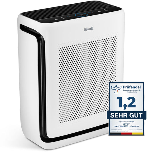 LEVOIT Luftreiniger für Allergiker mit Tiermodus, 416 m³/h CADR, bis 87 ㎡, HEPA-Filter & Dualsensor – gegen Tierhaare, Gerüche & Pollen