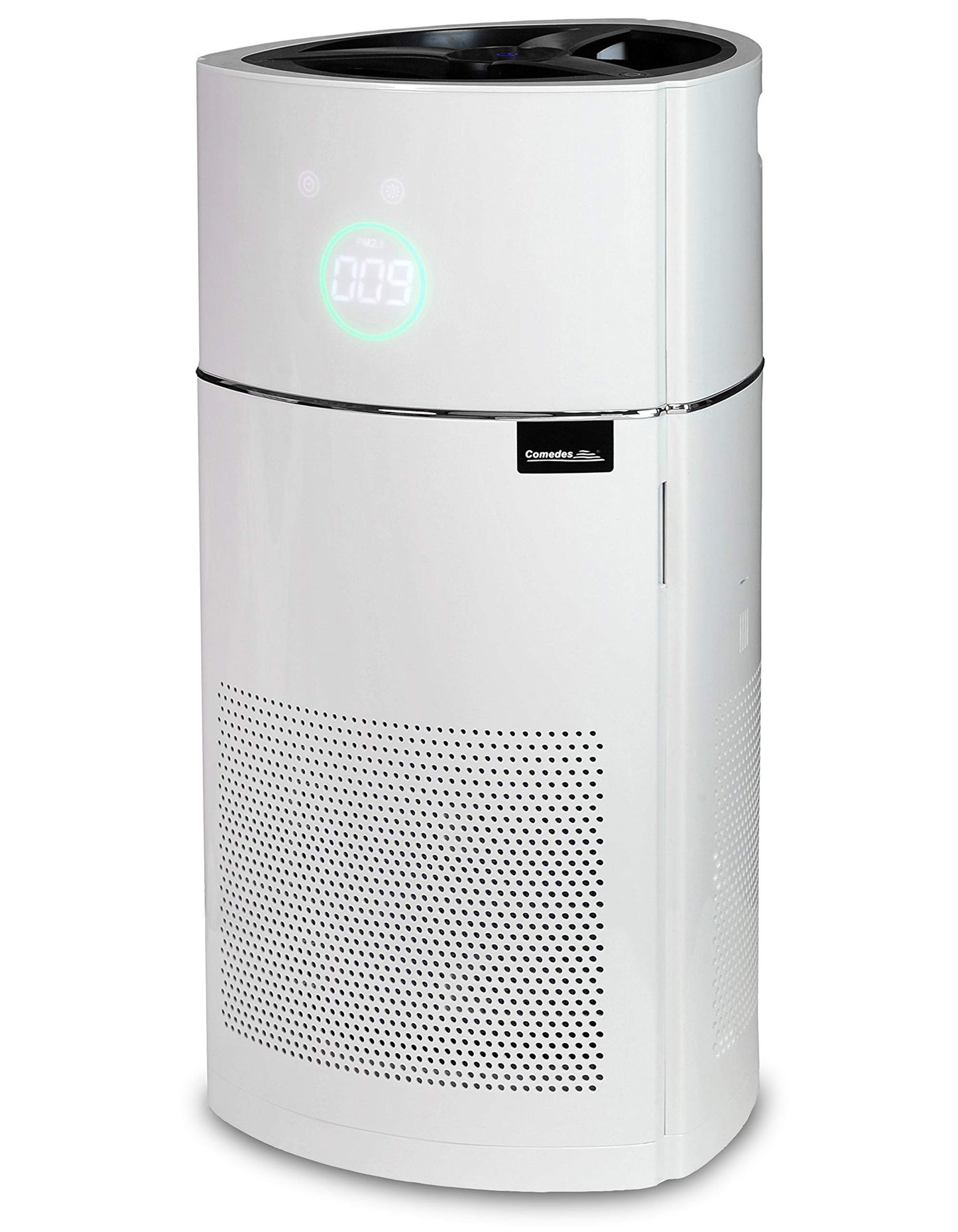 Comedes Lavaero 900 Luftreiniger 5-Stufen mit Aktivkohle, HEPA & Ionisator, CADR 380 m³/h, PM2.5 Sensor, für Allergiker & Raucher bis 60 m²